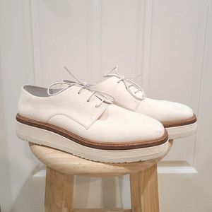 Vince suede white platform sneakers